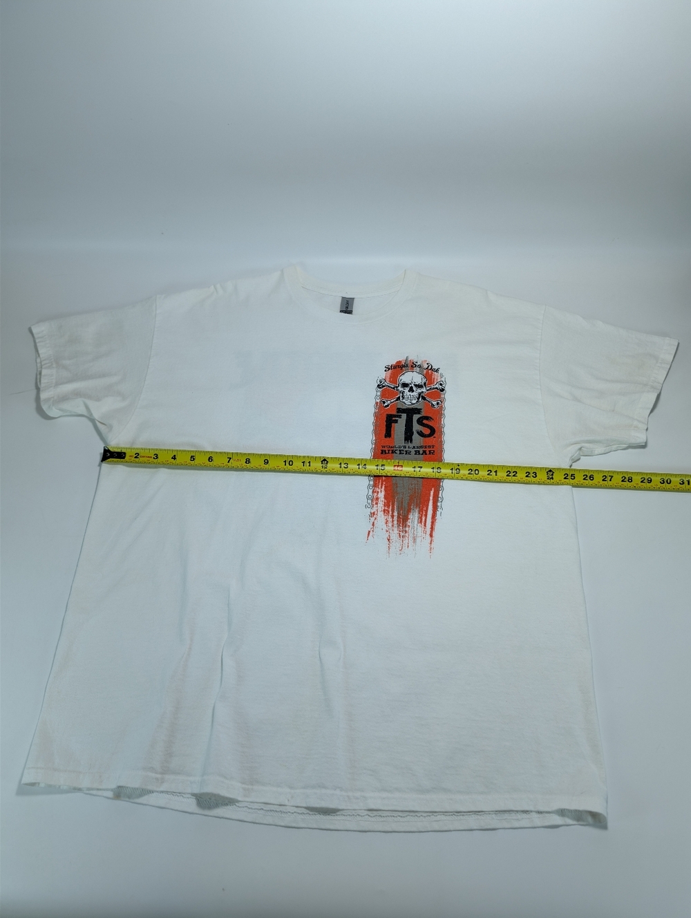 Full Throttle Saloon Sturgis South Dakota White Graphic T-shirt - Picture 7 of 9